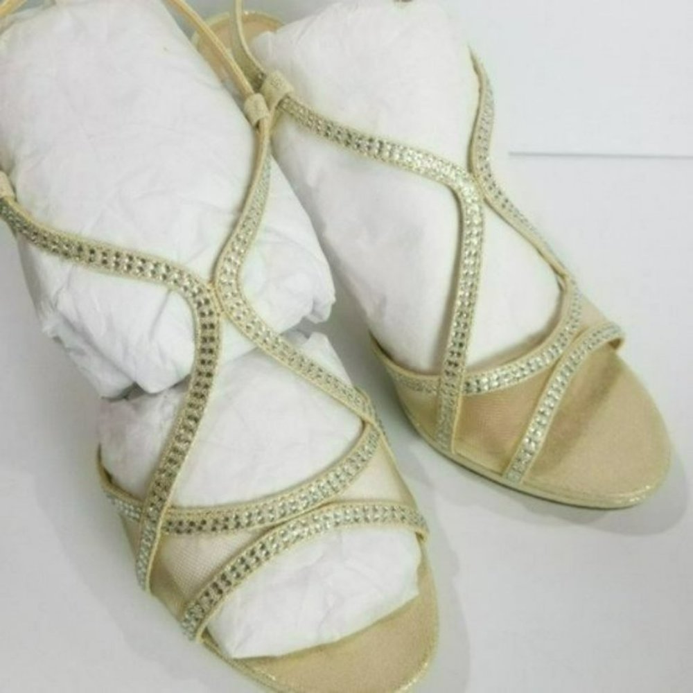 Nina Blossom Embellished Sandals -6.5 - Picture 8 of 10